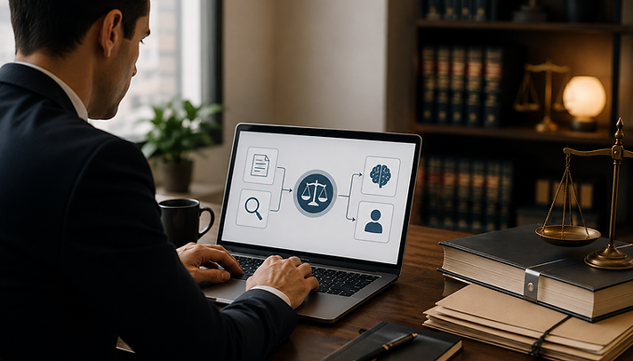 Human-AI collaboration supporting legal research, drafting, and professional review processes