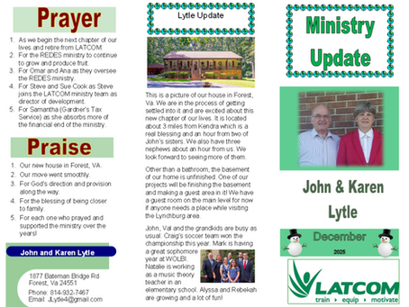 Lytle Ministry Update