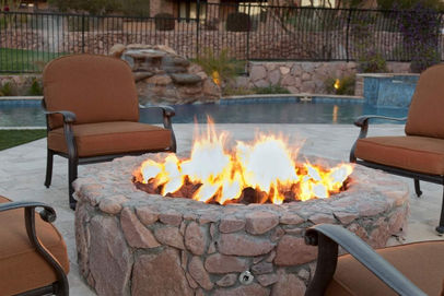 Outdoor Fireplace in Chevy Chase MD