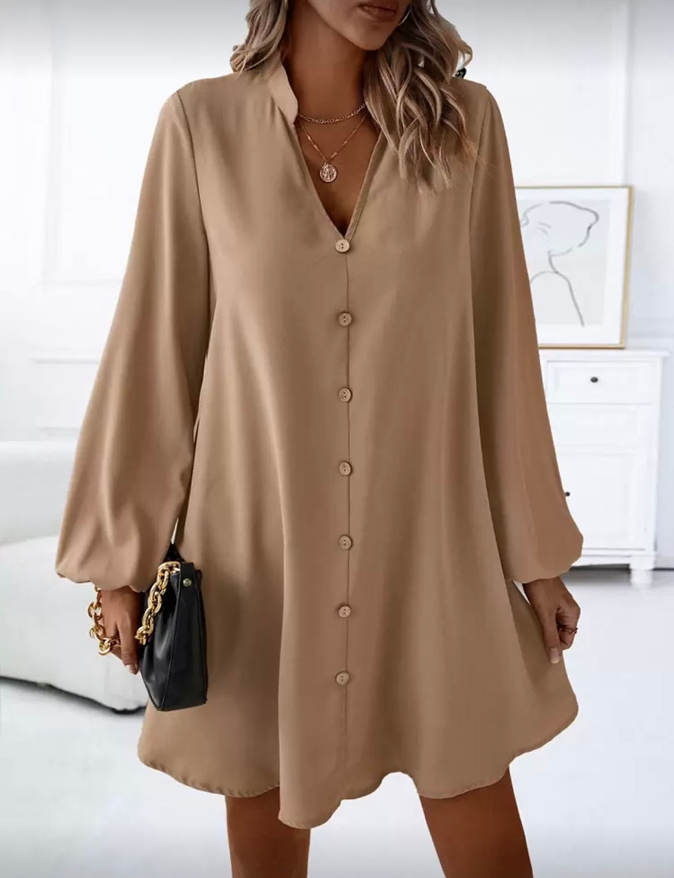 Vestido beige 