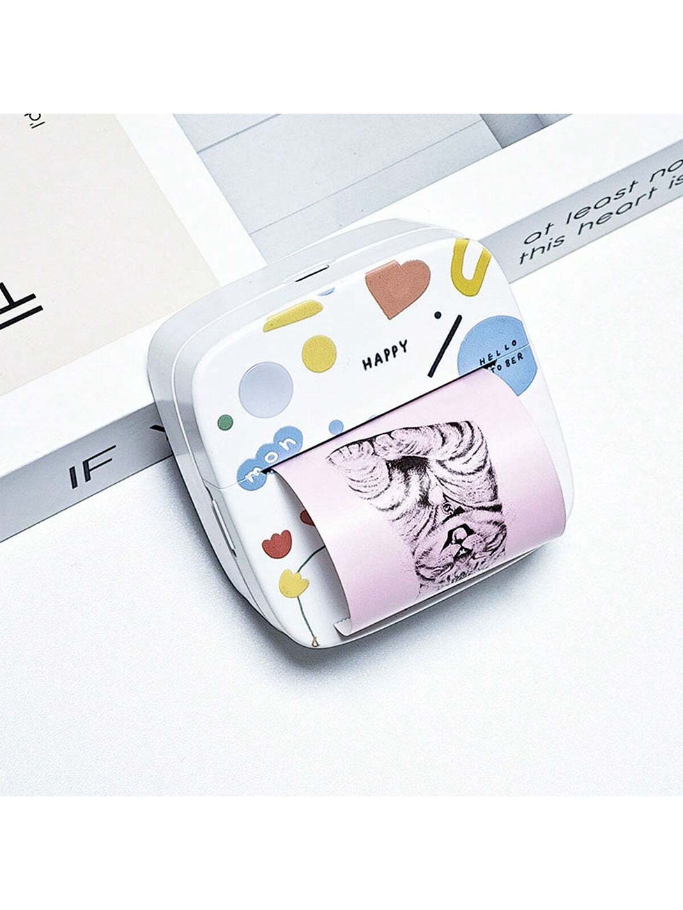 Miniatura: Impresora de mini etiquetas adhesivas con papel térmico para etiquetas