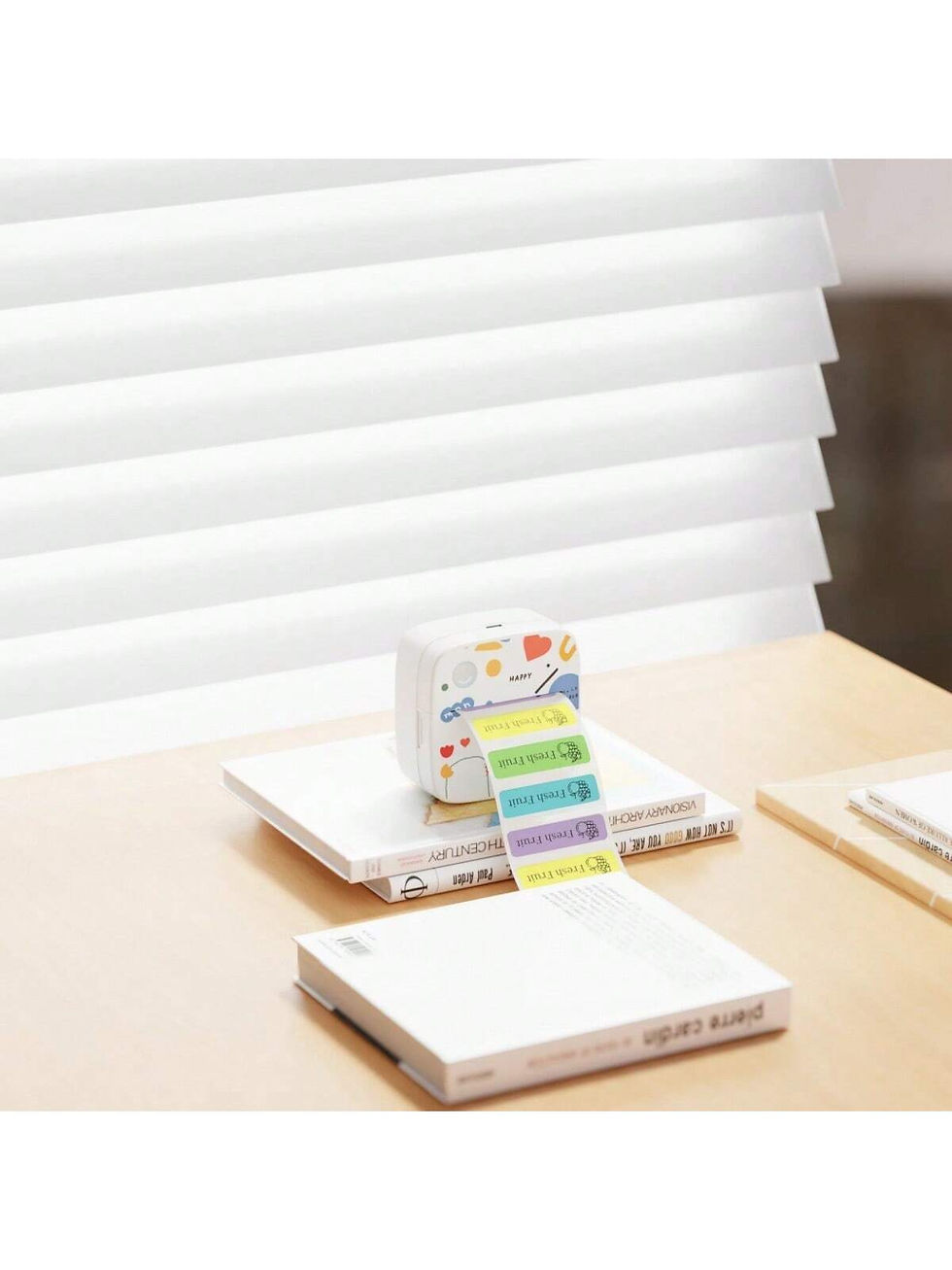 Miniatura: Impresora de mini etiquetas adhesivas con papel térmico para etiquetas