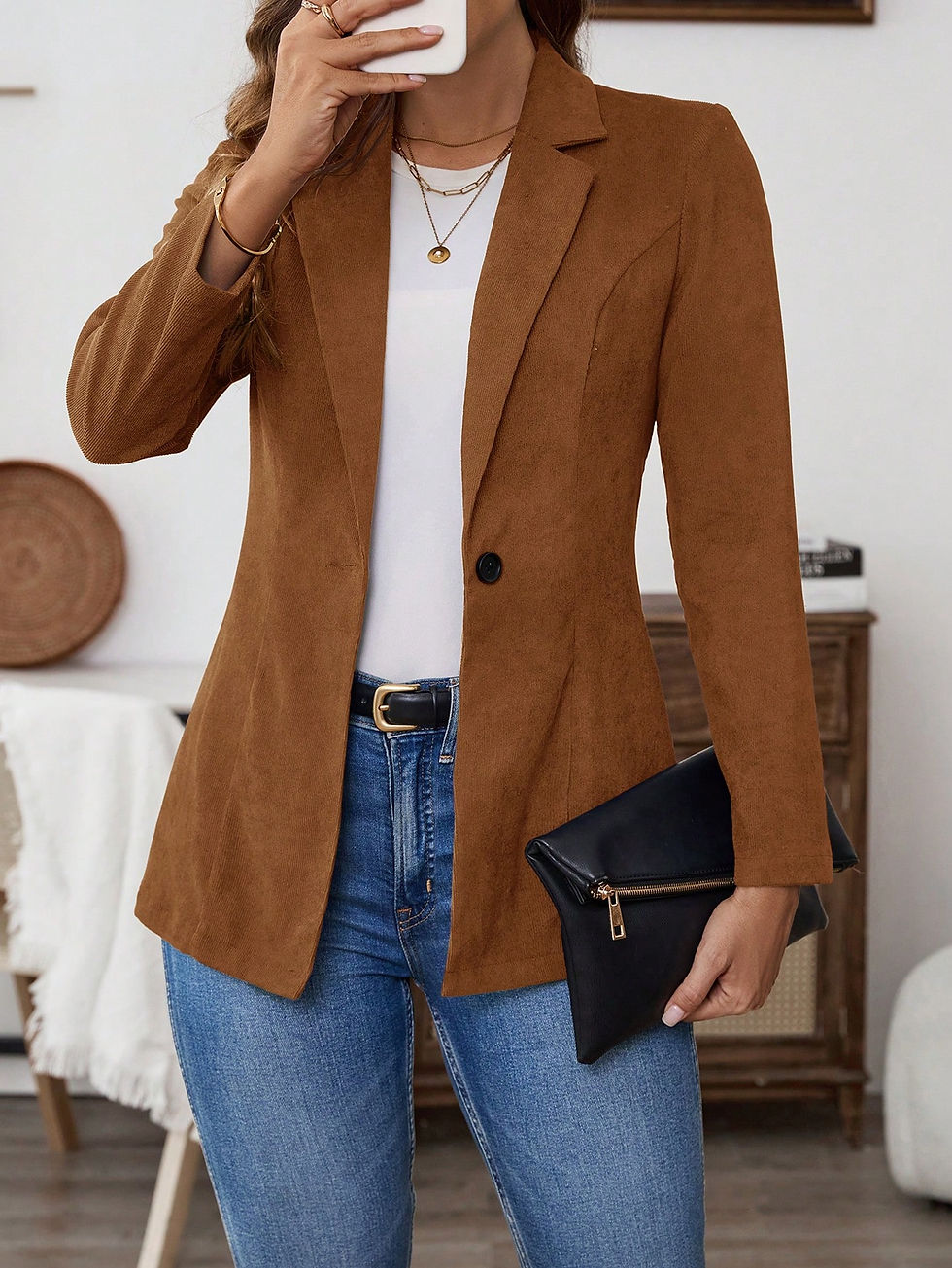 Miniatura:  Chaqueta casual de otoño de mujer 