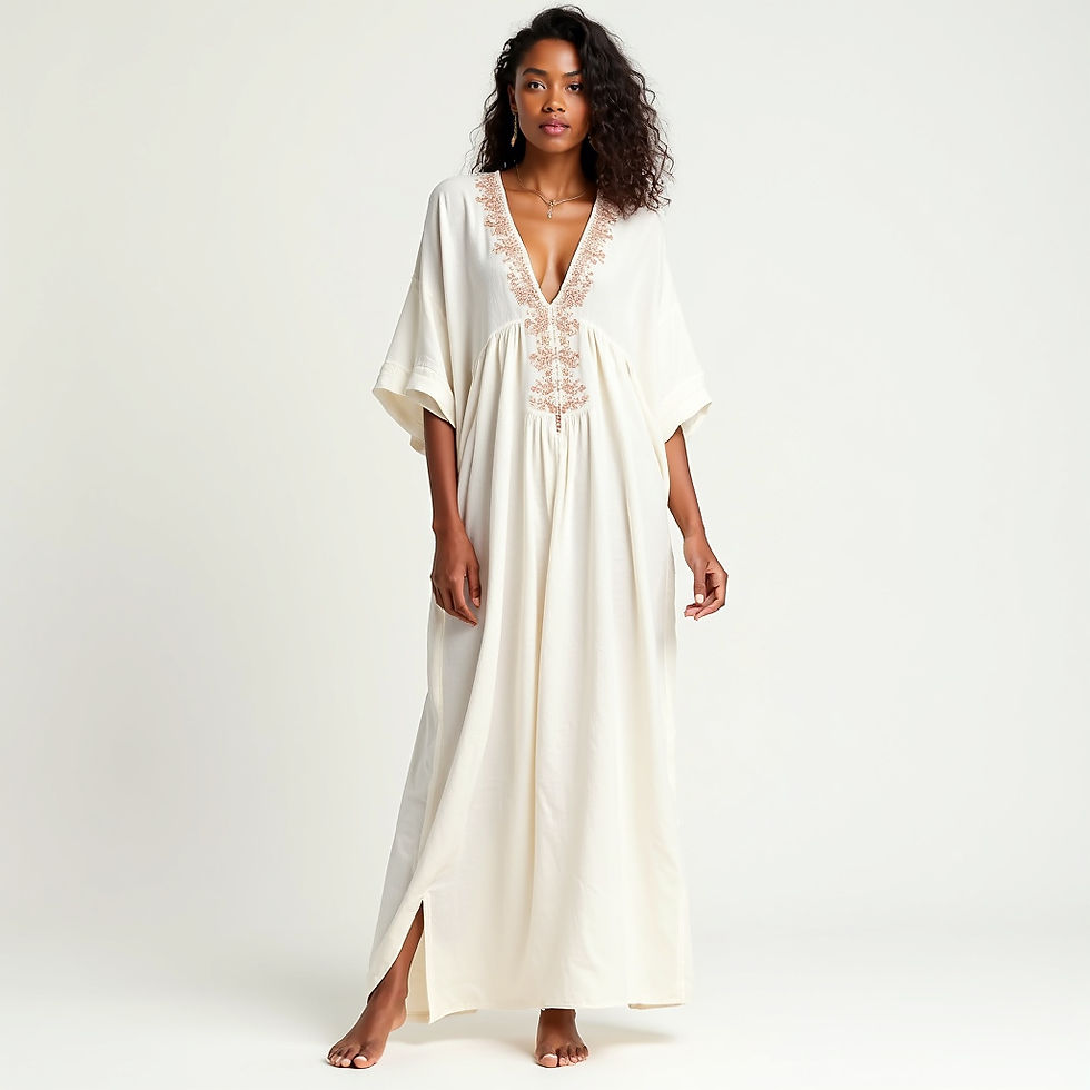 Embellished Kaftan Dress