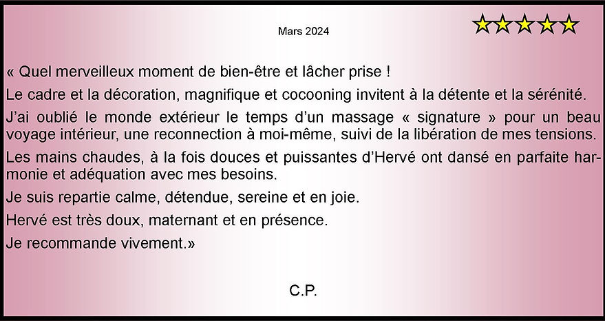 Avis Du corps à l'âme