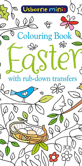 Colouring Book Easter with Rub Downs