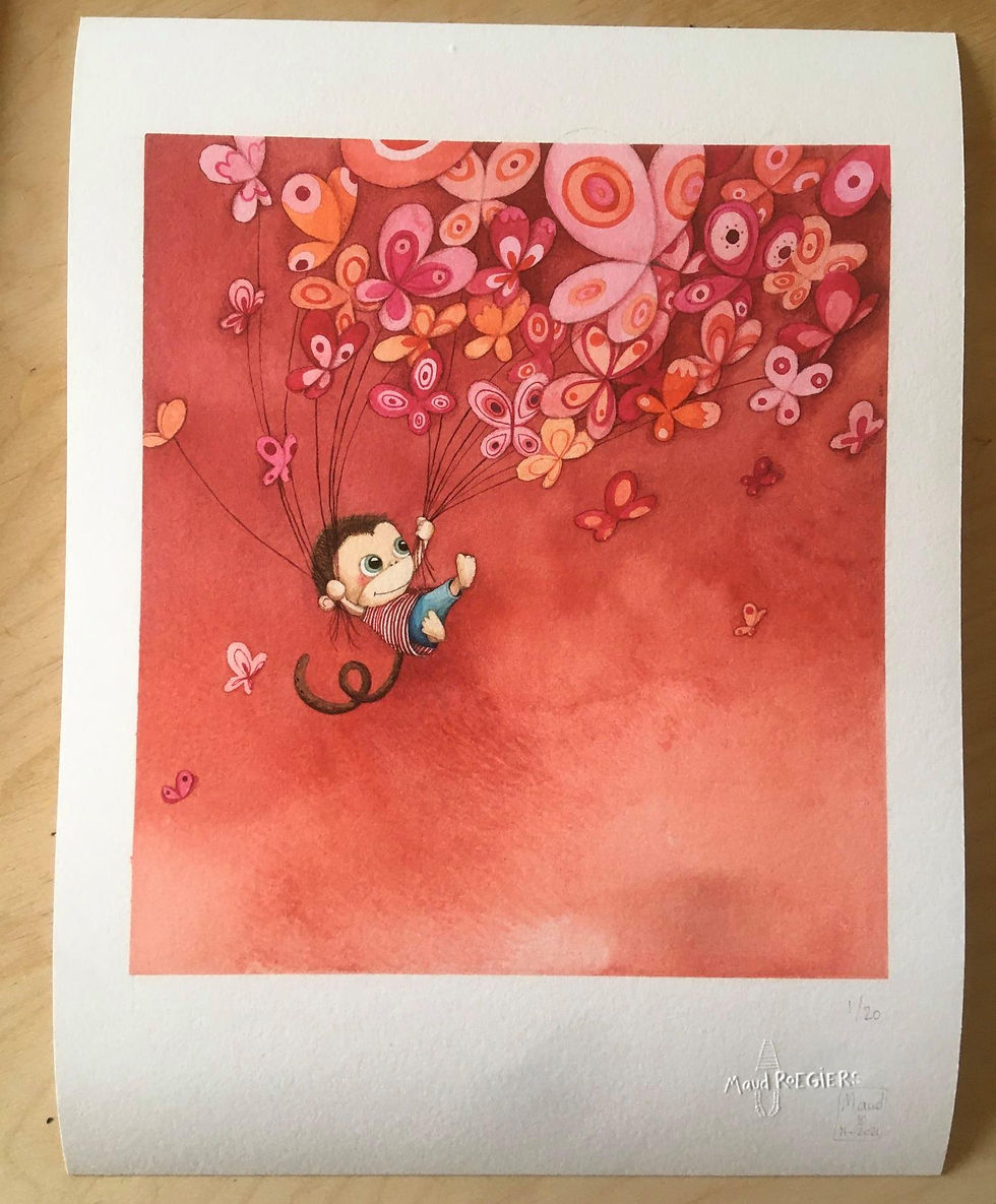 Miniature : TIRAGE FineArt " Secret papillon" 20 exemplaires