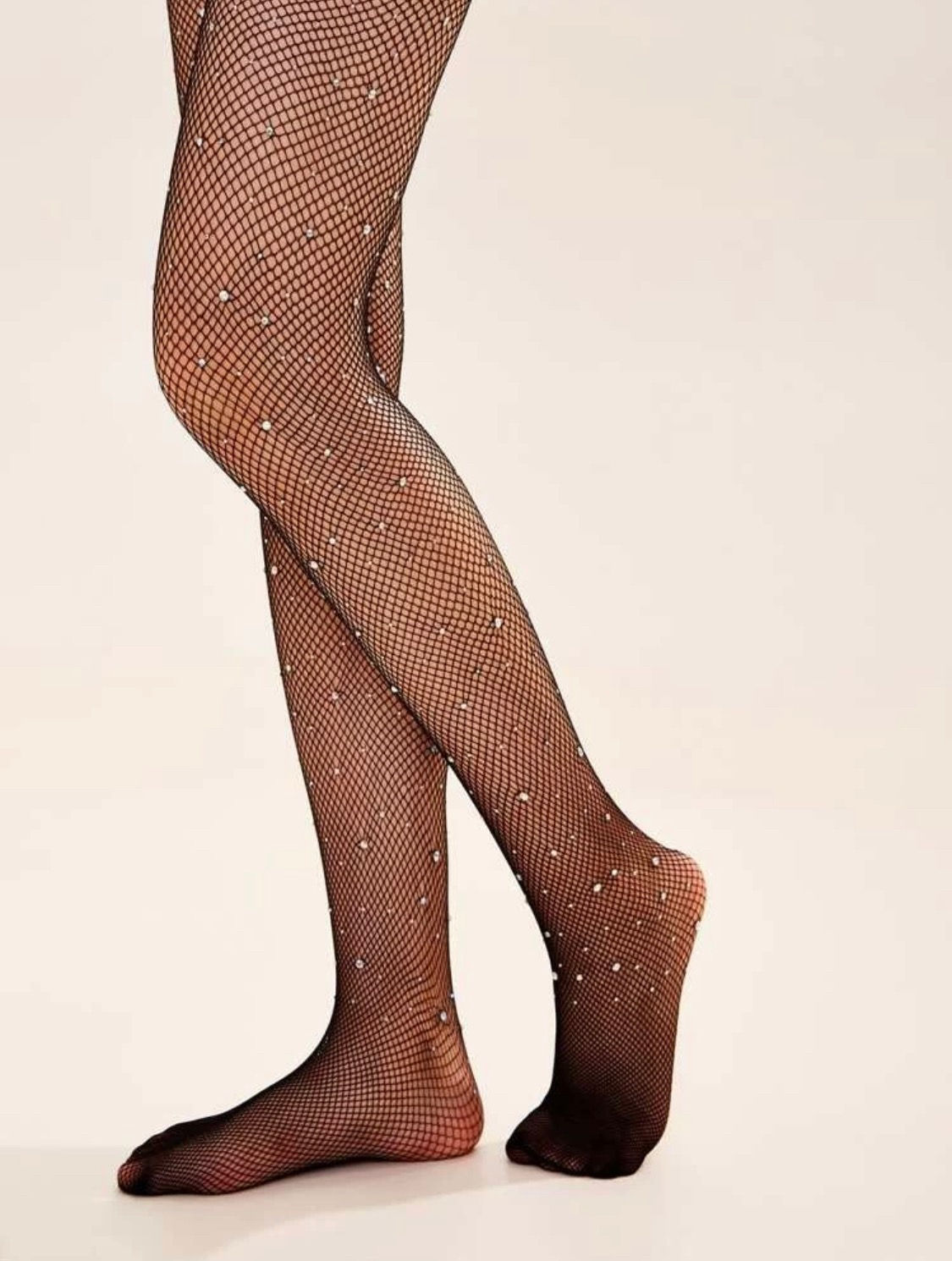 Rhinestone Pattern  Tights 