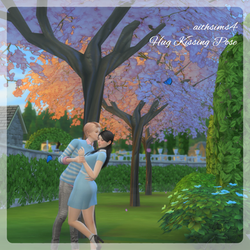 Hug kissing pose