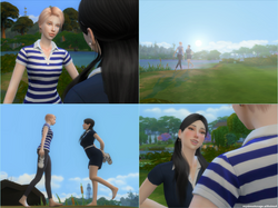 walk dating pose