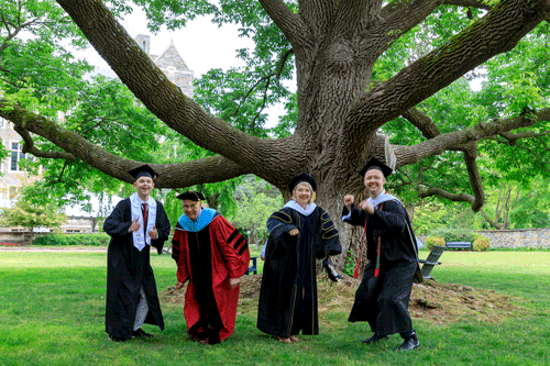A leaping family of college grads!