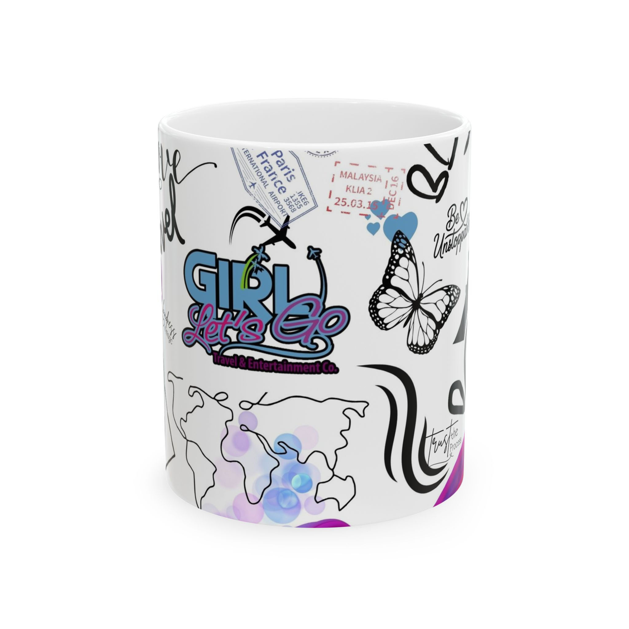 Hello World - Travel Love Ceramic Mug