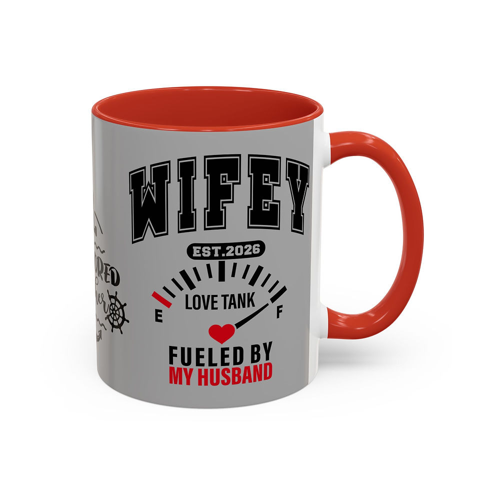 Thumbnail:  Fueled by Hubby & Wifey Coffee Mug — #WADABM