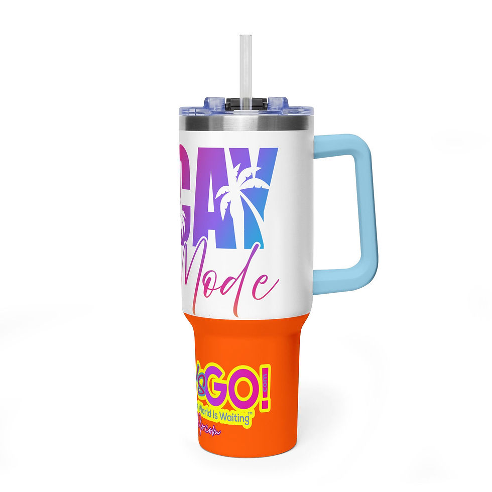 Thumbnail: Vaycay Mode 40oz Vacuum Tumbler - Orange