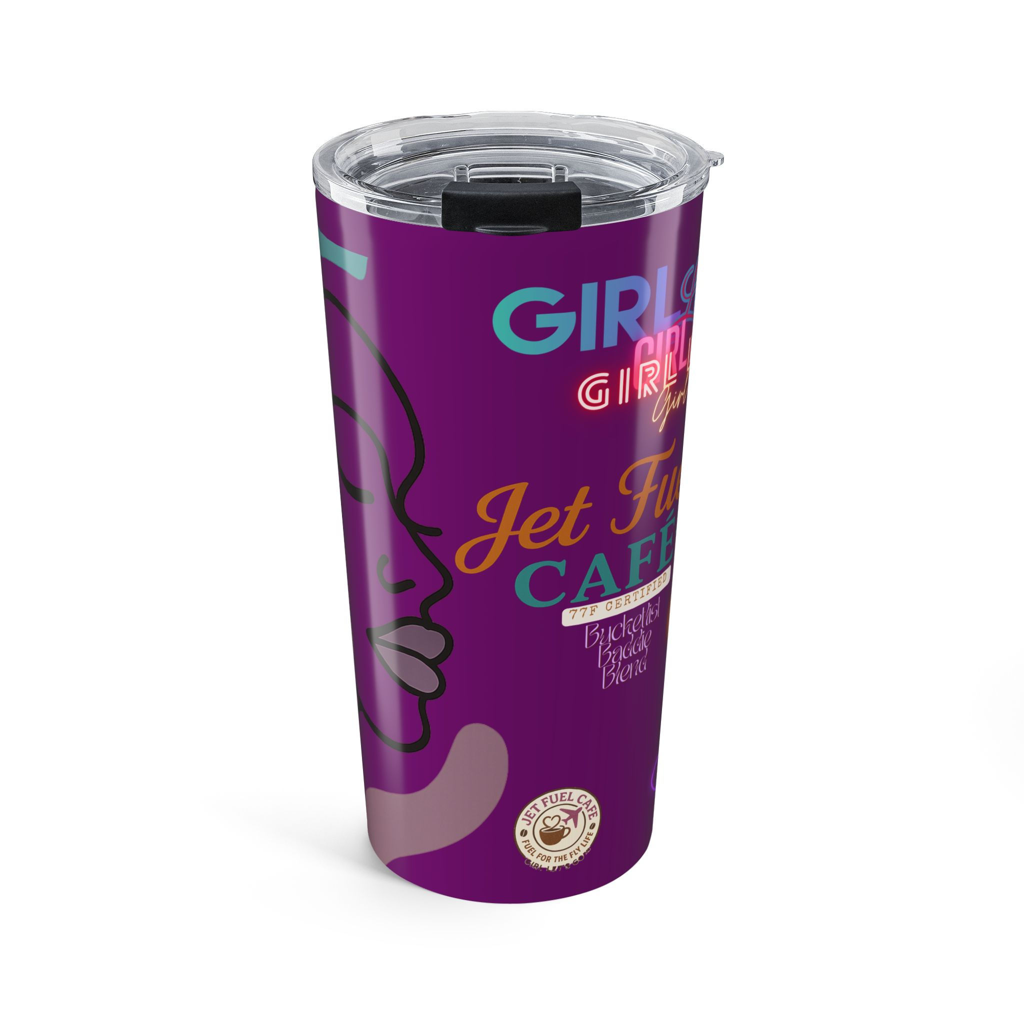 Coffee Lover's Travel Tumbler - Fucshia