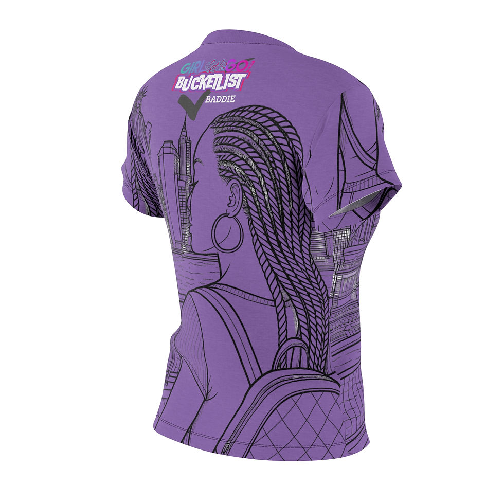 Thumbnail: This Is Your Moment – NY Backpack Baddie Shirt (Purple)