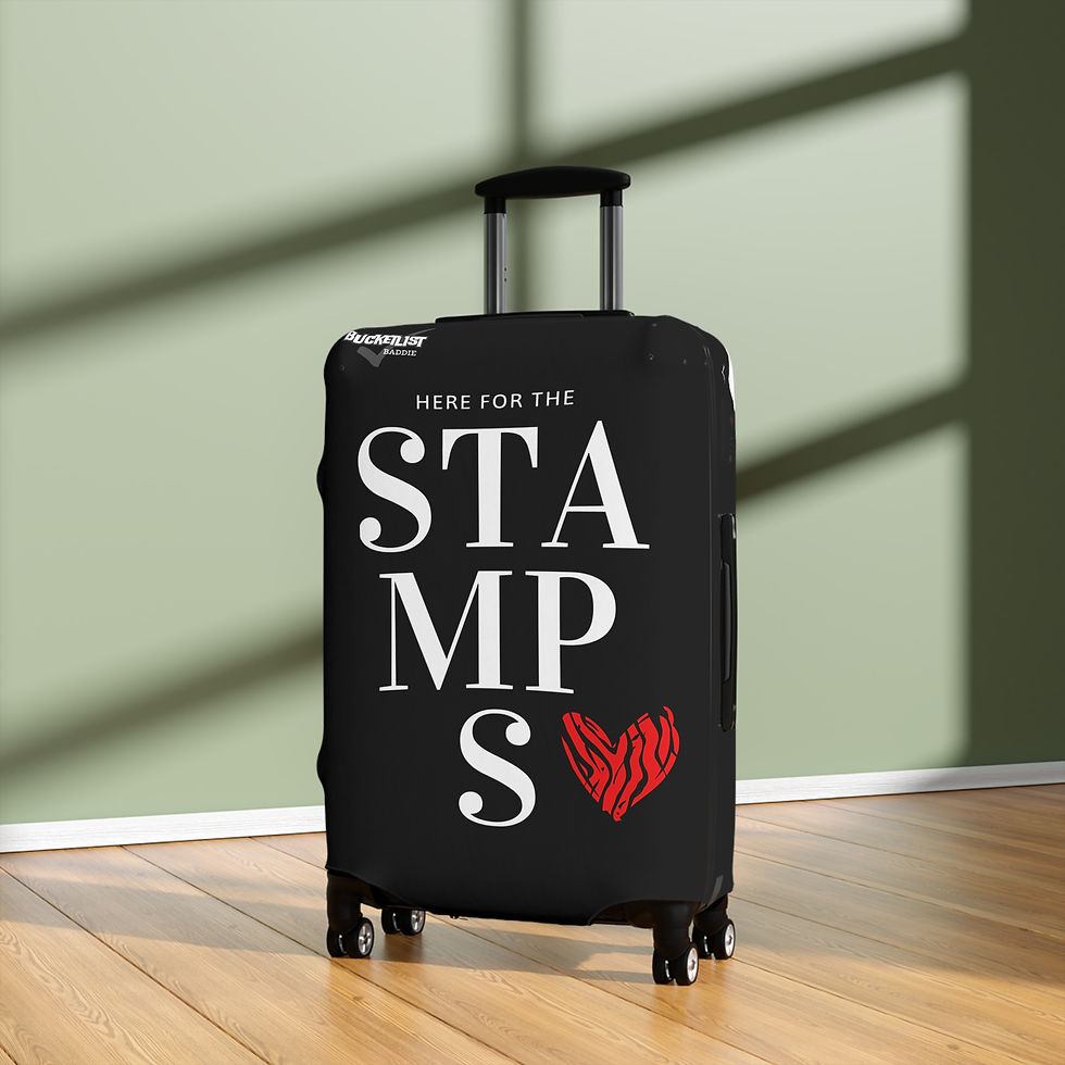 Thumbnail: Here for the Stamps - Luggage Cover