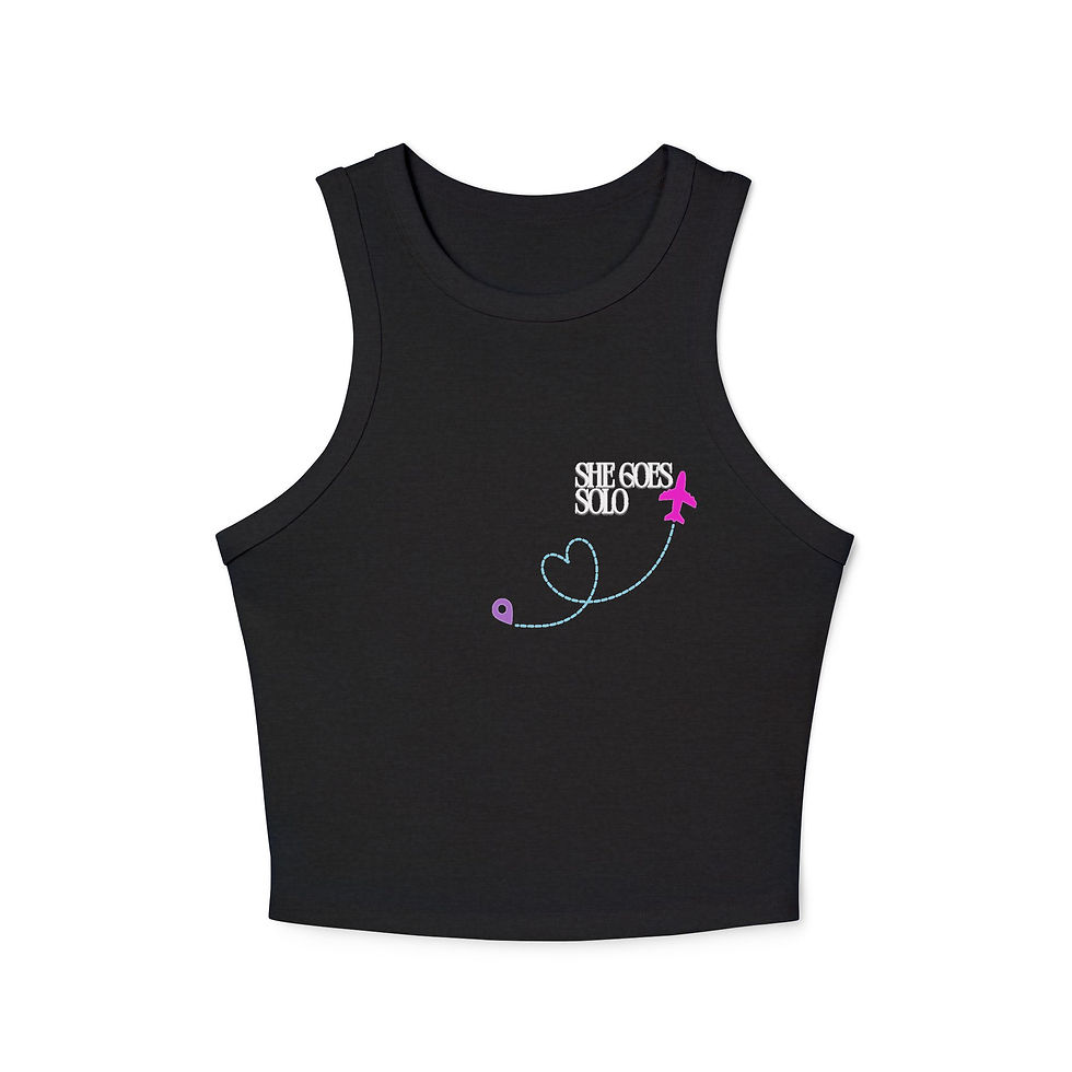 She Goes Solo – Crop Tank