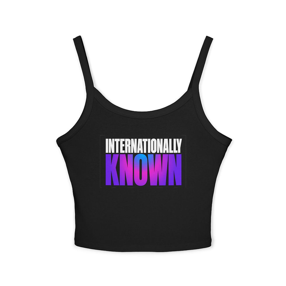 Thumbnail: Internationally Known Spaghetti Strap Tank Top