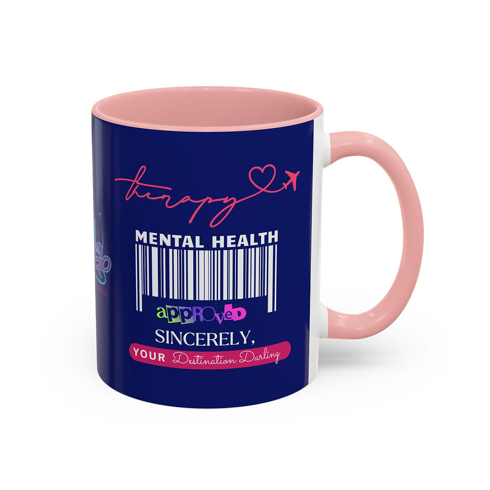 Thumbnail: Travel is Therapy - Blue Mug