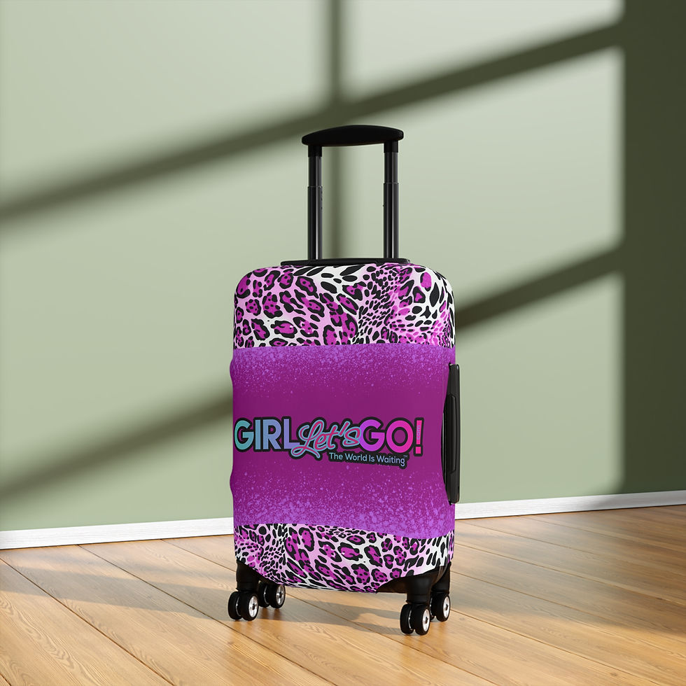 Thumbnail: Wild Fuchsia- Luggage Cover 