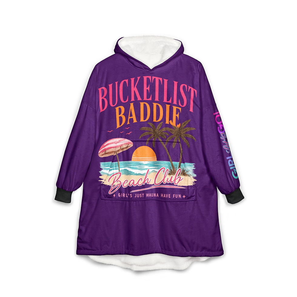 Thumbnail:  It's Cold On the Plane - Beach Club Baddie Sweater Blankie
