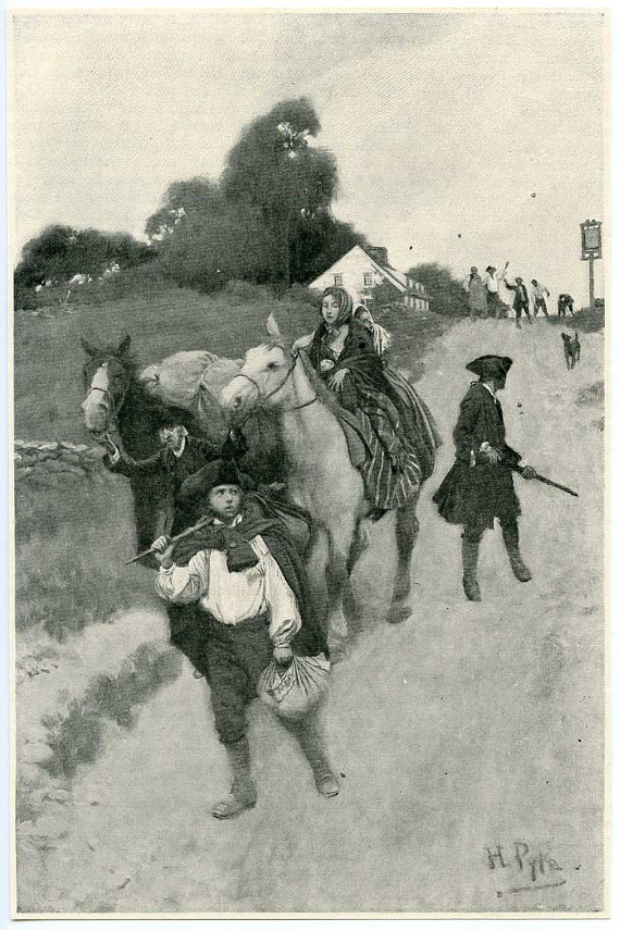 "Tory Refugees on Their Way to Canada" by Howard Pyle, 1901