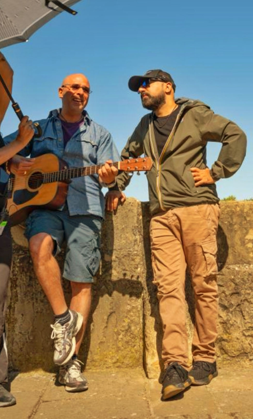 Con Checco sul set di Buen Camino