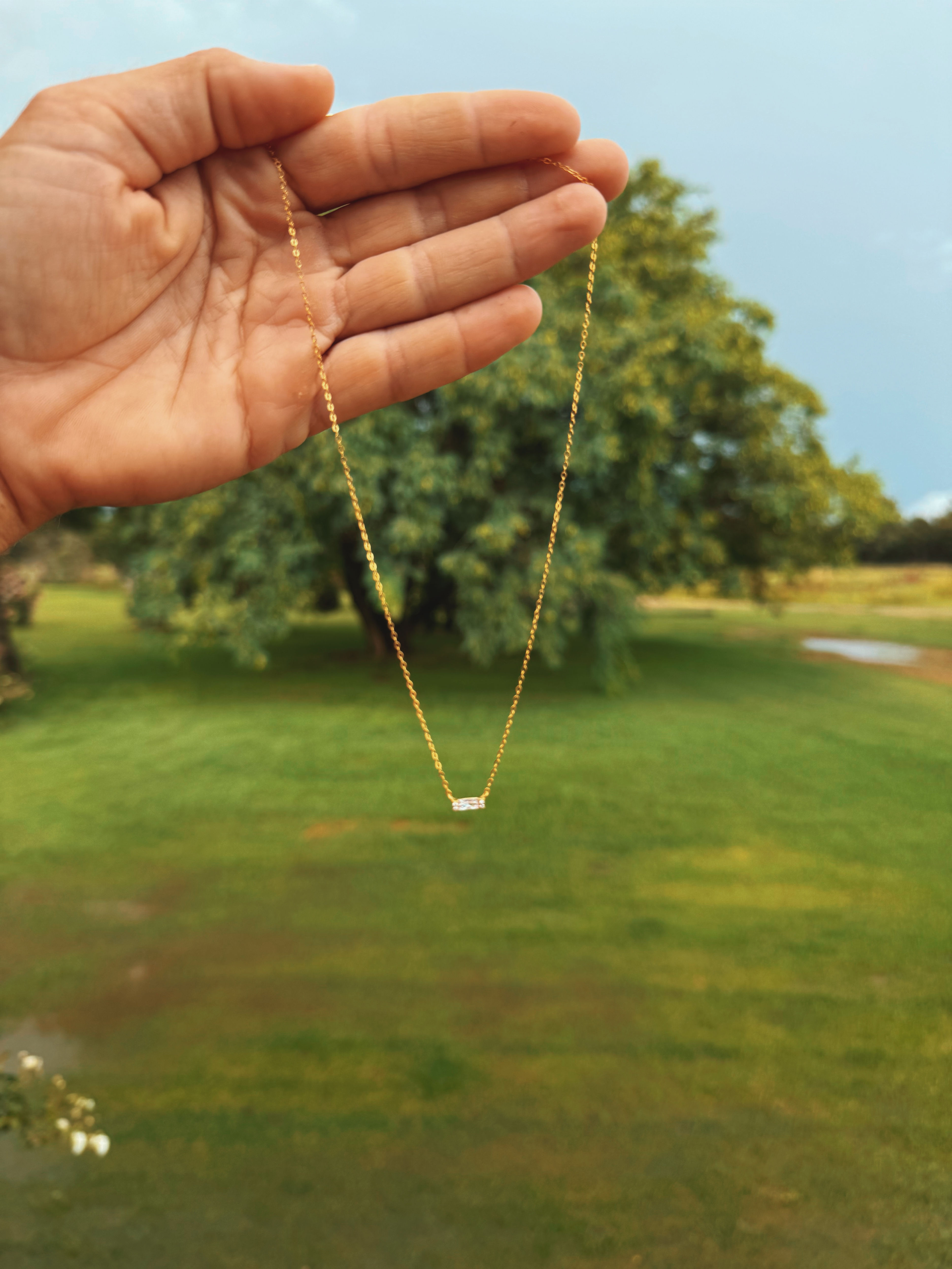 Simple Crystal Dainty Necklace