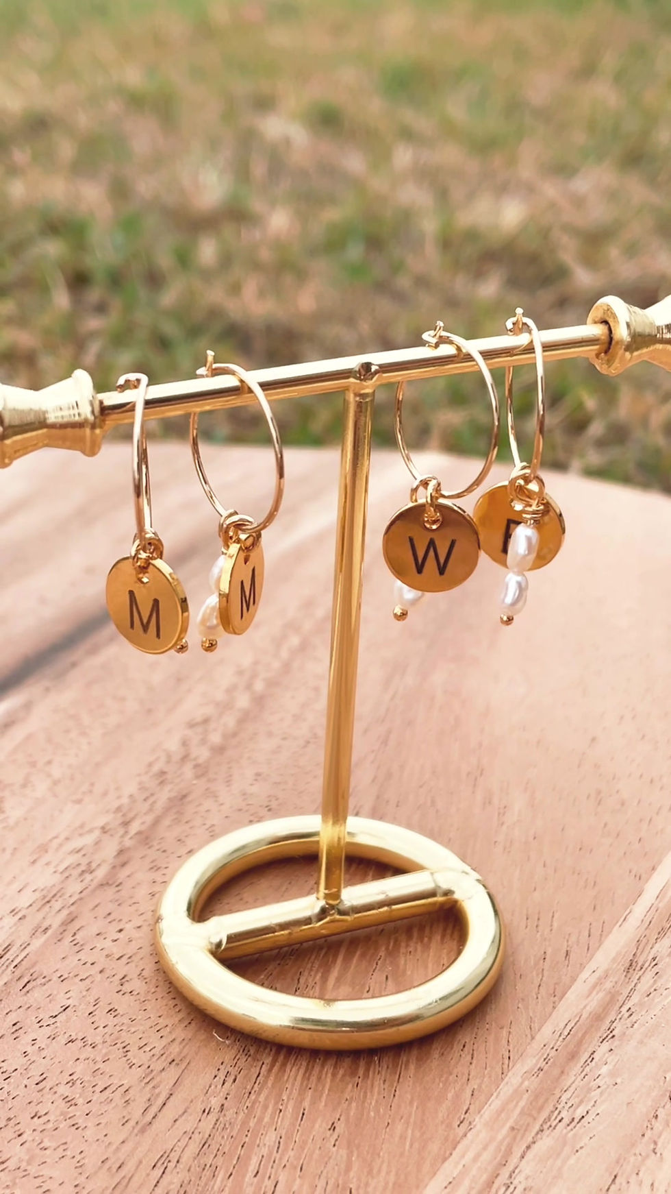 Thumbnail: Indy Initial Dangle Earrings