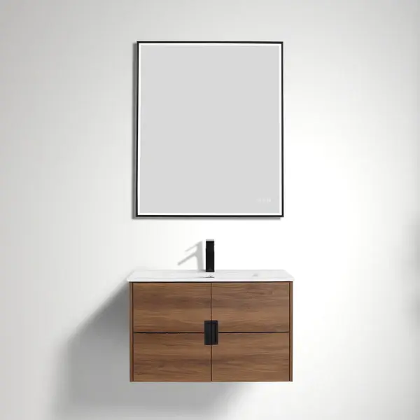 Thumbnail: Bahamas  Vanity(Brown Walnut)with Ceramic Sink