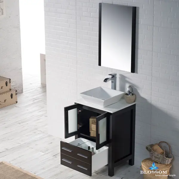 Thumbnail: Sydney Vanity(24") with Ceramic Top-Mount Basin