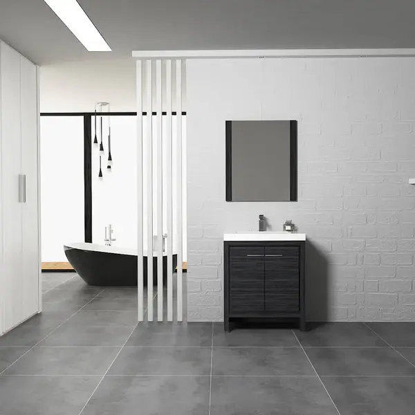 Thumbnail: 30"Milan Vanity with Ceramic Basin