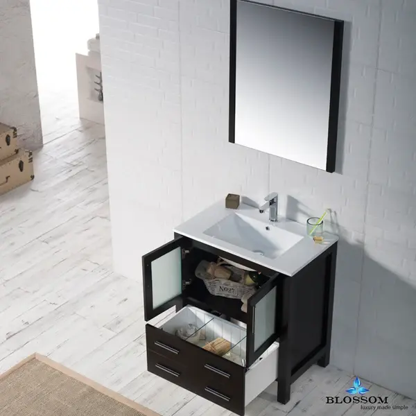 Thumbnail: Sydney Vanity(30") with Ceramic Top-Mount Basin