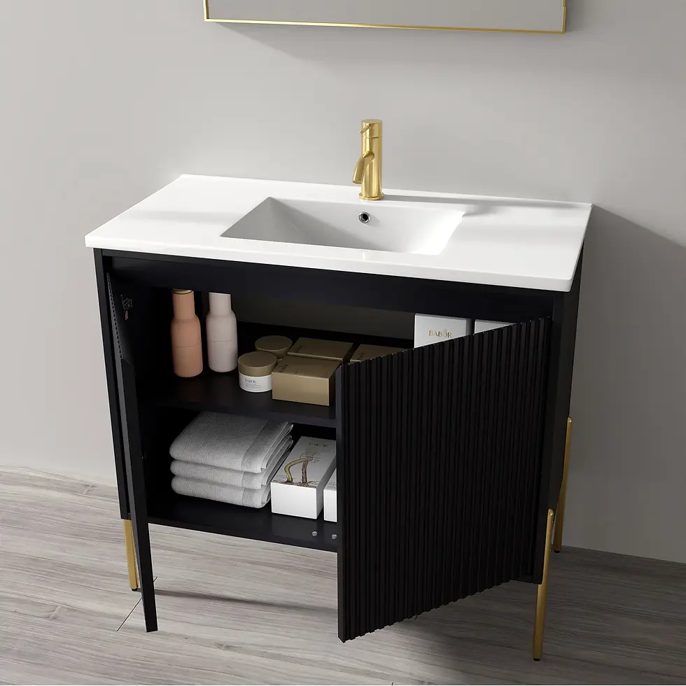 Thumbnail: 36“ Fluted Bathroom Vanity Set