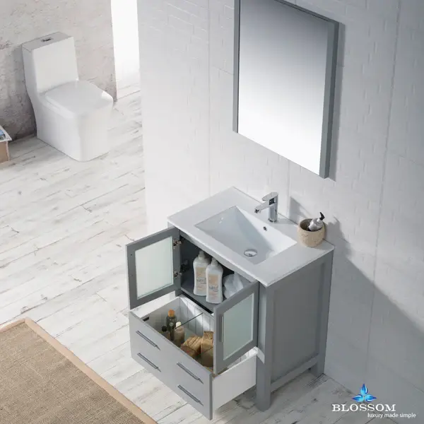 Thumbnail: Sydney Vanity(30") with Ceramic Top-Mount Basin