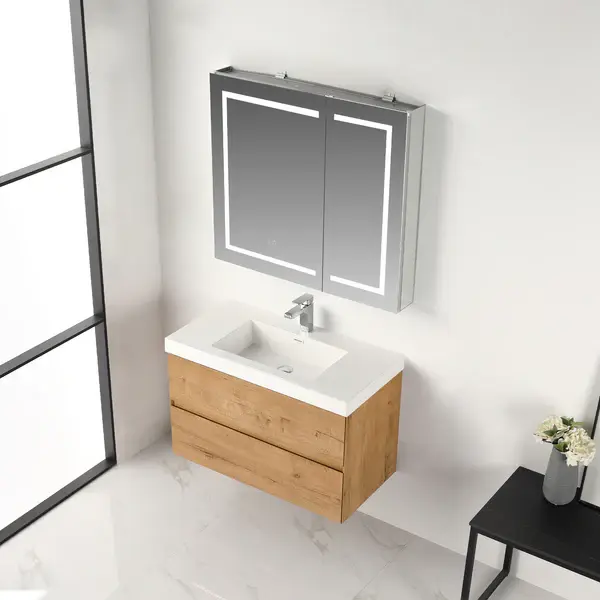 Thumbnail: Assisi Vanity (Classis Oak)with Acrylic Top