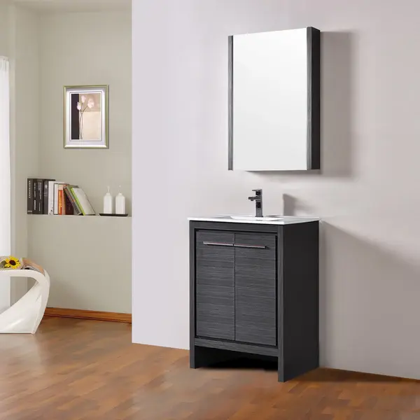 Thumbnail: 24"Milan Vanity with Ceramic Basin