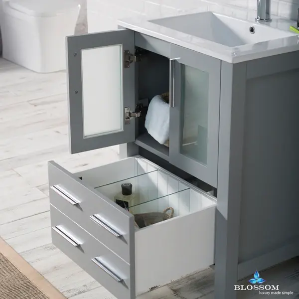 Thumbnail: Sydney Vanity(24") with Ceramic Top-Mount Basin