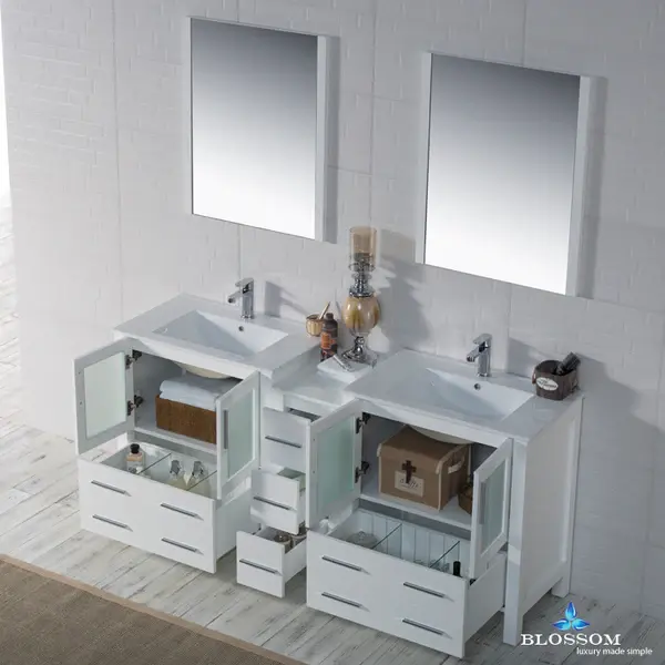 Thumbnail: Sydney Vanity(72") with Ceramic Top Sink