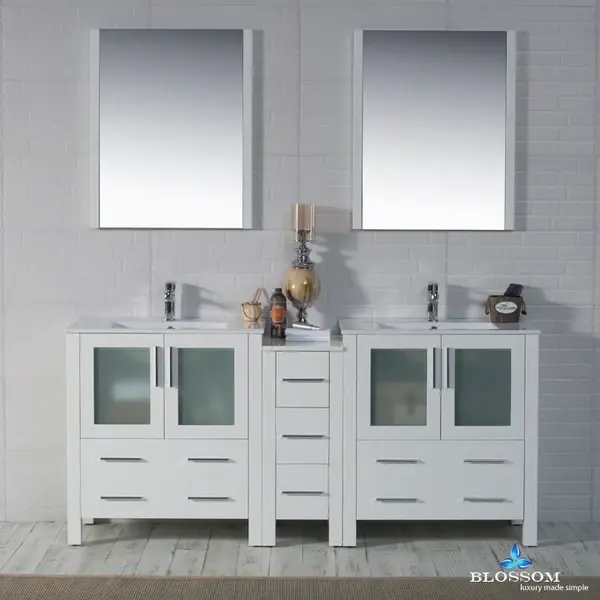 Thumbnail: Sydney Vanity(72") with Ceramic Top Sink