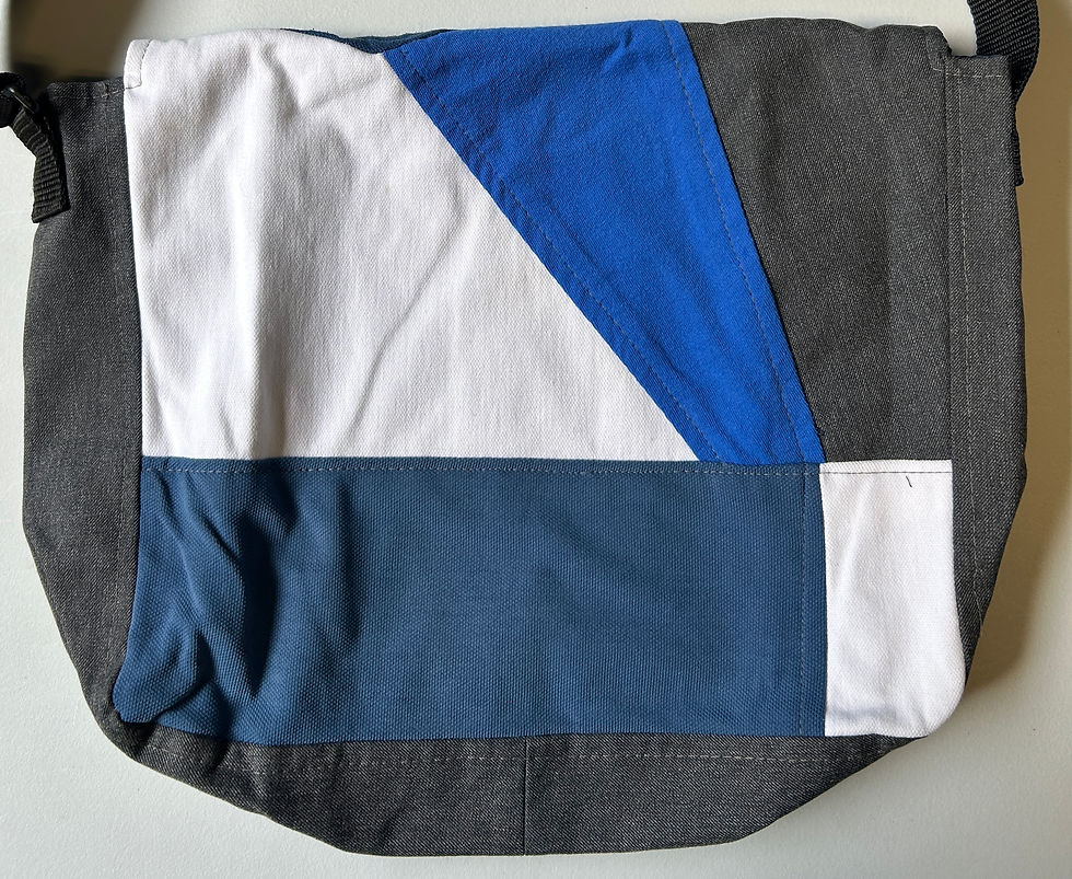 Miniature : Sac fait de vêtements recyclés - Friperie