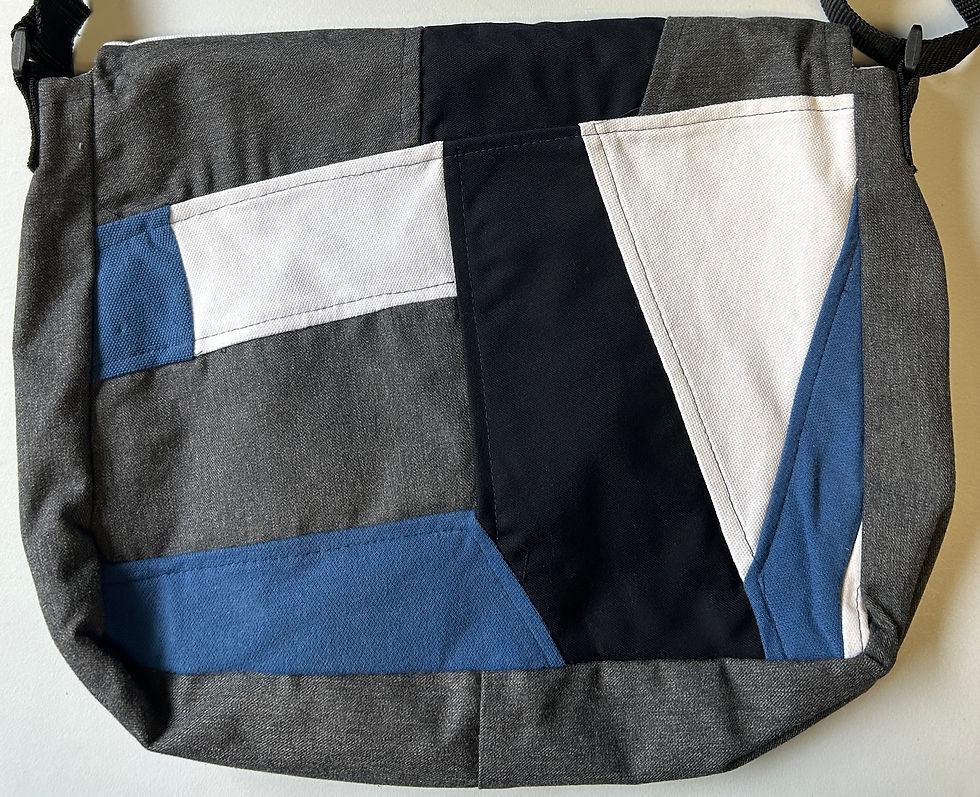 Miniature : Sac fait de vêtements recyclés - Friperie