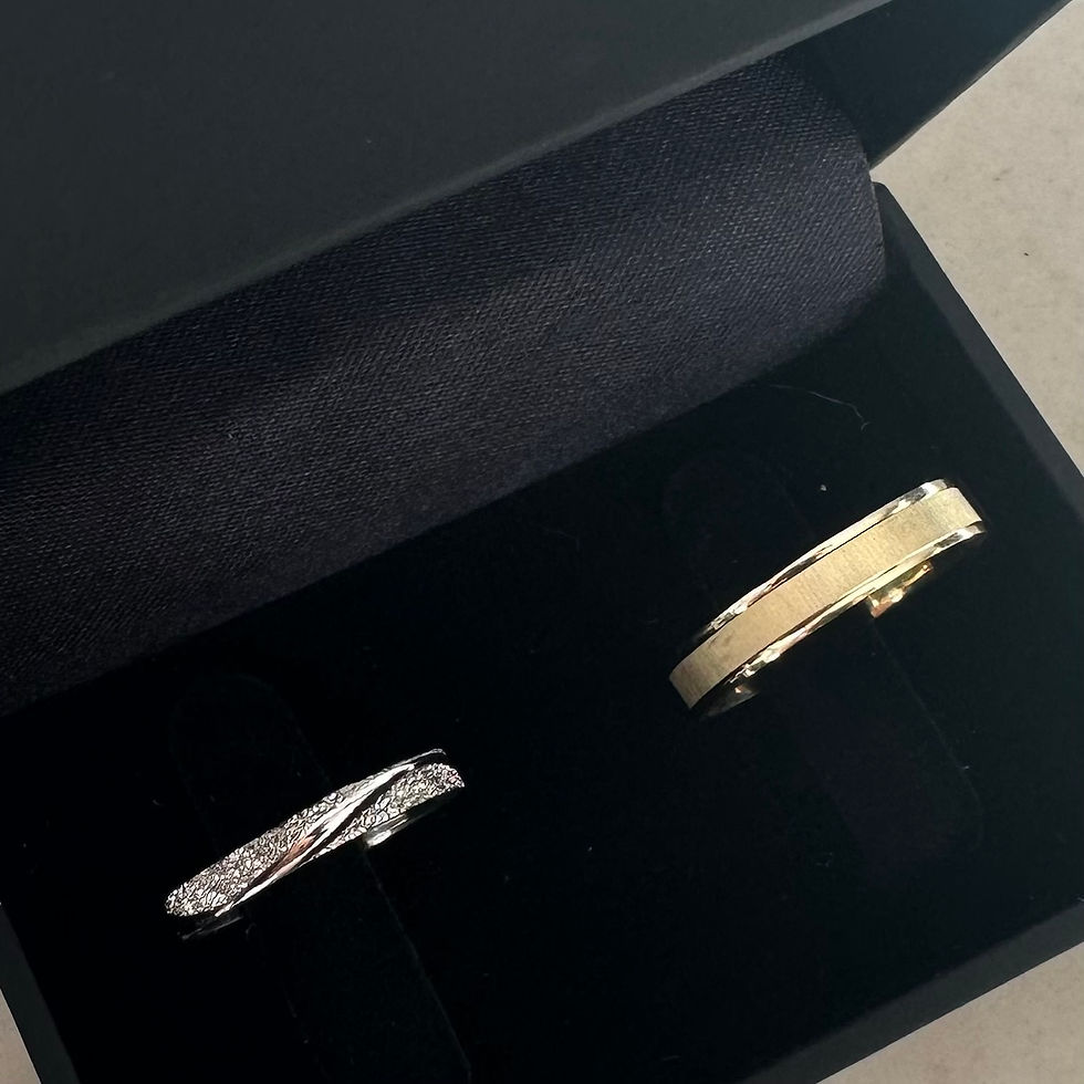 תמונה ממוזערת: Matte and shiny yellow gold