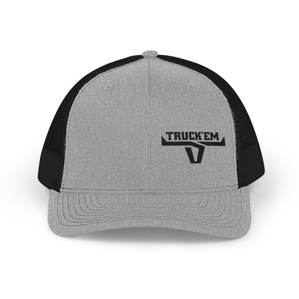 Thumbnail: Trucker Cap — Embroidered "Truck'Em" Logo Snapback