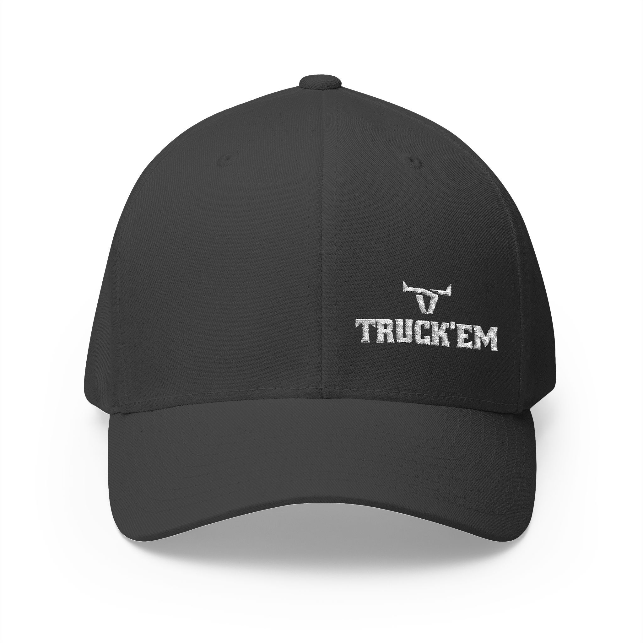 Embroidered Minimalist Logo Cap — Structured Closed-Back Baseball Hat