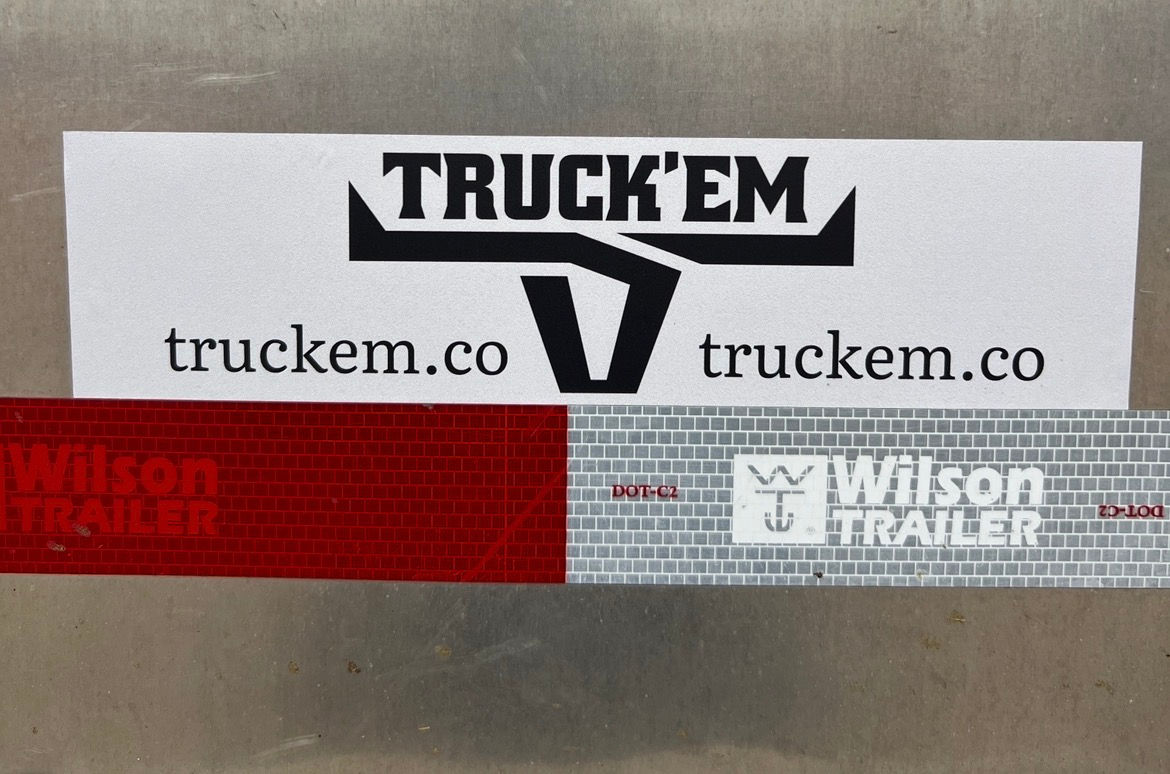 Truck'em silver Bumper Sticker — Truckem.co Decal for Trucks & bull wagons
