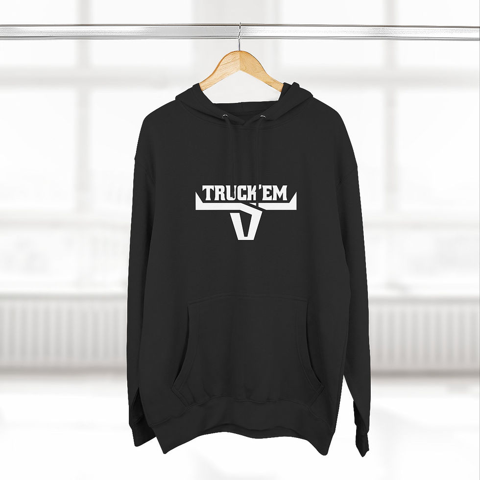 Thumbnail: Truck 'Em Logo Hoodie — Graphic Fleece Pullover