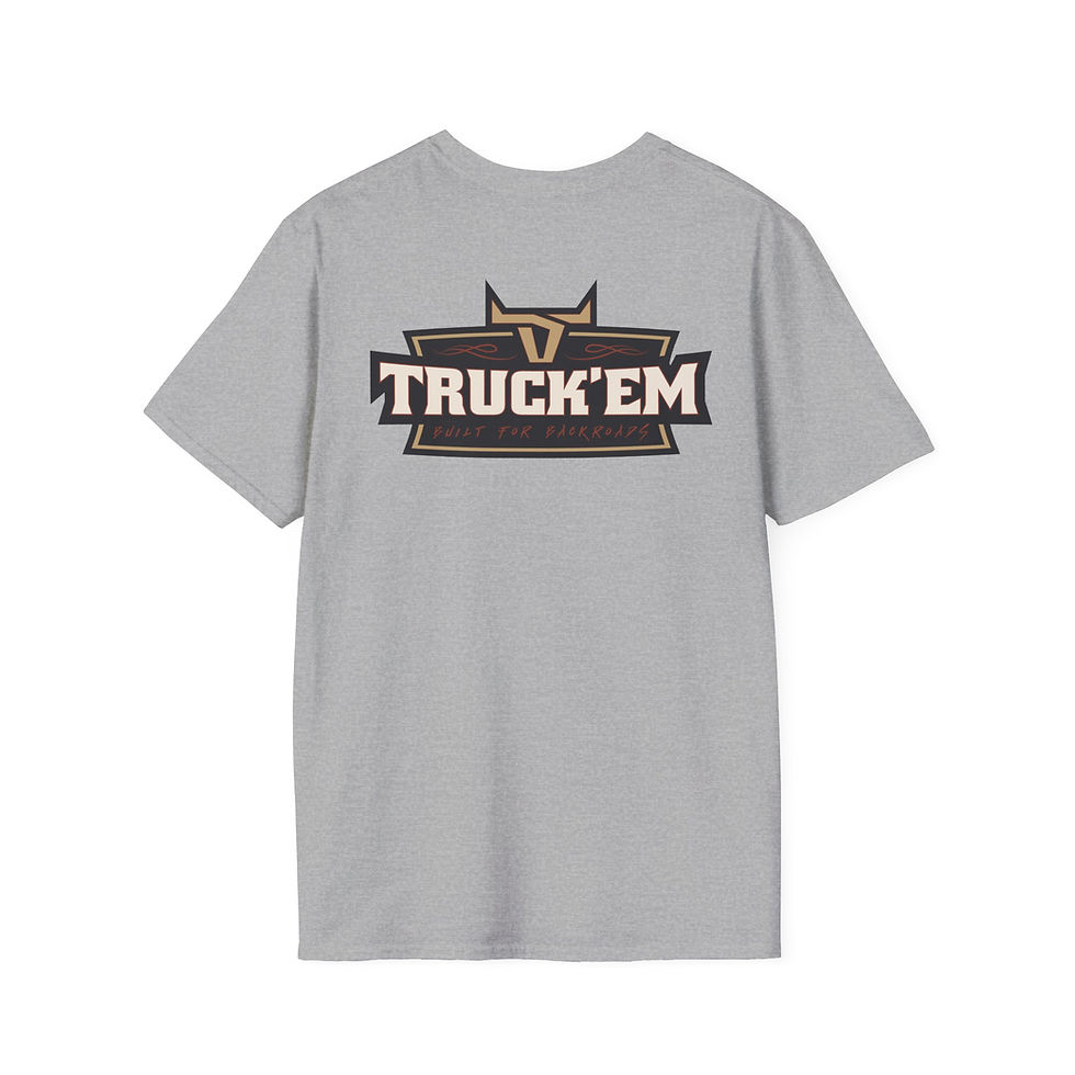Thumbnail: Truck 'Em logo T-Shirt — Small Chest Emblem, for the road or around the ranch