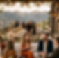 Guests enjoying a luxury private celebration with elegant dining, mountain views, and sophisticated event design planned by Envy Event Planning in Colorado.